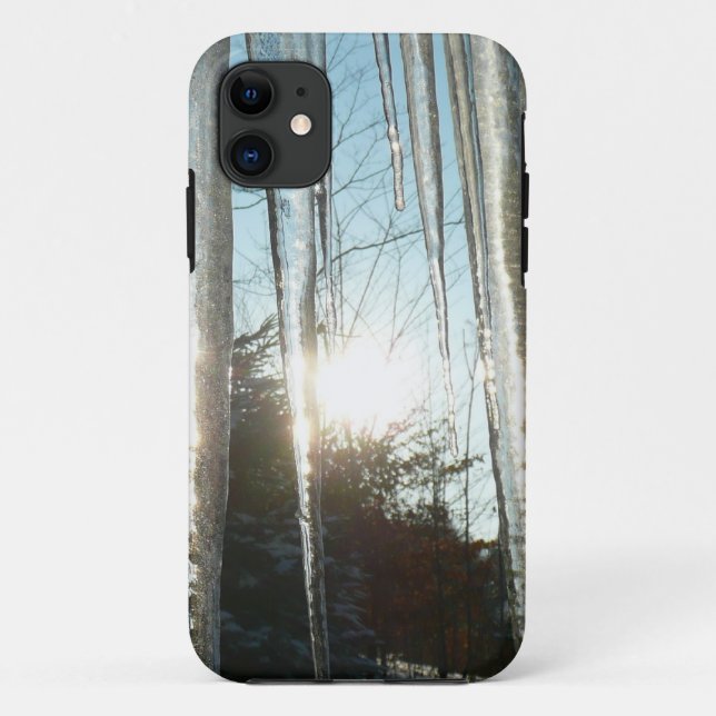 Sunrise Through Icicles Winter Nature Photography Case-Mate iPhone Case (Back)