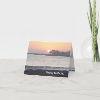 Sunrise to Sunset Birthday Greetings Card