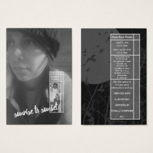 sunrise to sunset funeral invitations