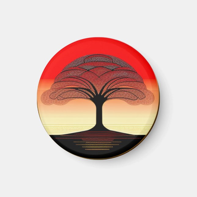 Sunrise Tree of Life Magnet (Front)