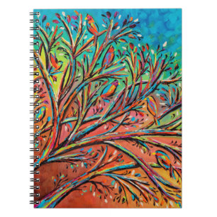 Sunrise Treetop Birds II Notebook
