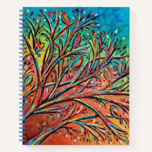 Sunrise Treetop Birds II Notebook