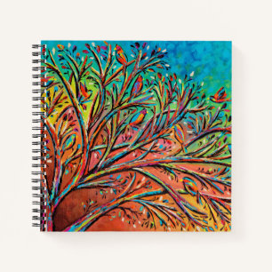Sunrise Treetop Birds II Notebook