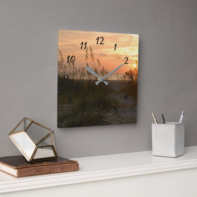 Sunrise Tybee Island, Georgia Wall Clock (Office)