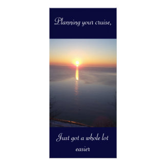 Sunrise vacation rack card