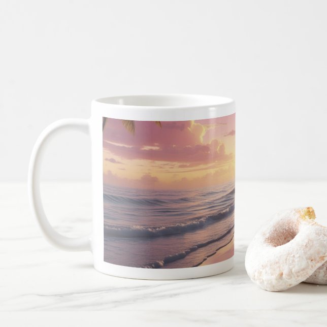 Sunrise Vibes 'Chill Out' Coffee Mug (With Donut)