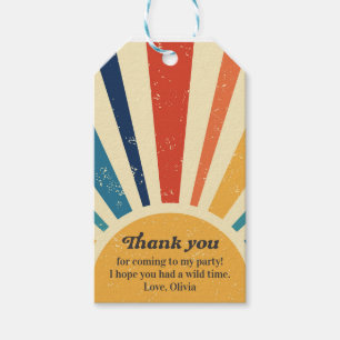 Sunrise Vintage I Retro Sun I Boho Sunshin Gift Tags