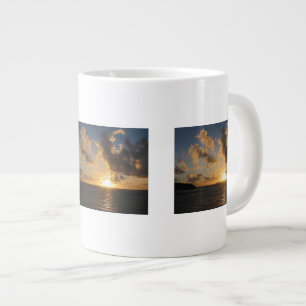 Sunrise With Clouds St. Martin Large Coffee Mug