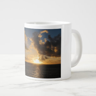Sunrise With Clouds St. Martin Large Coffee Mug