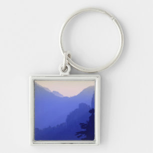 Sunrise, Yellow Mountain, Huangshan, China Key Ring