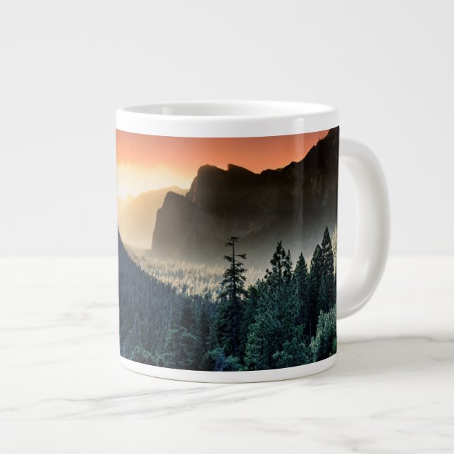 Sunrise | Yosemite National Park Large Coffee Mug (Front Right)