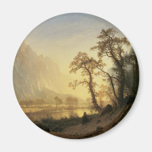 Sunrise, Yosemite Valley by Albert Bierstadt Magnet