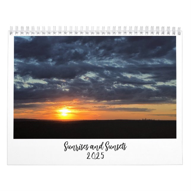 Sunrises and Sunsets 2025 Calendar (Cover)
