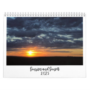 Sunrises and Sunsets 2025 Calendar