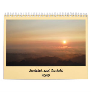 Sunrises and Sunsets 2026 Calendar