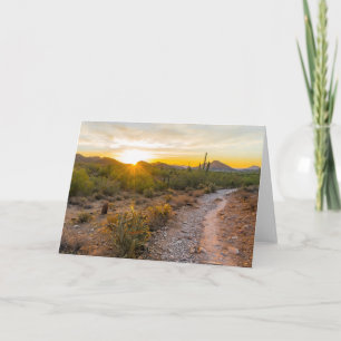 Sunrize Over Arizona Trail Card