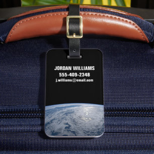 Sun's Glint Beaming On The South Pacific Ocean. Luggage Tag