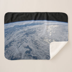 Sun's Glint Beaming On The South Pacific Ocean. Sherpa Blanket