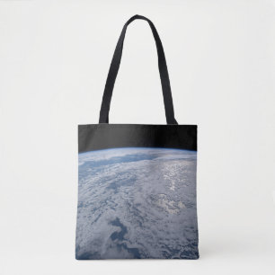Sun's Glint Beaming On The South Pacific Ocean. Tote Bag