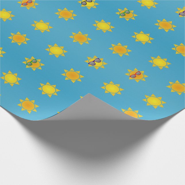 Suns in Shades Wrapping Paper (Corner)