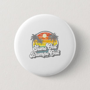 Suns Out Bumps Out Beach Funny Pregnancy Cute Mate 6 Cm Round Badge