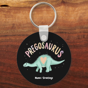 Sun's Out Bumps Out Groovy Pregosaurus  Funny Dino Key Ring