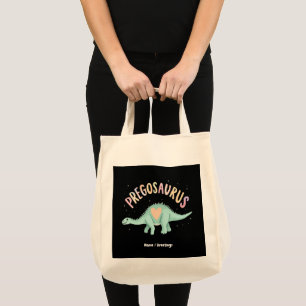 Sun's Out Bumps Out Groovy Pregosaurus Funny Dino Tote Bag