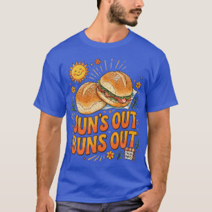 Sun's Out Buns Out Cheerful Retro Summer Design T-Shirt