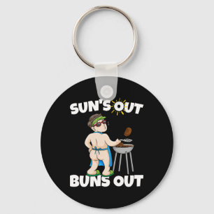Suns Out Buns Out I Rbecue Pulled Pork Steak Bbq G Key Ring