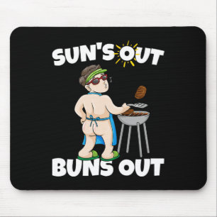 Suns Out Buns Out I Rbecue Pulled Pork Steak Bbq G Mouse Mat