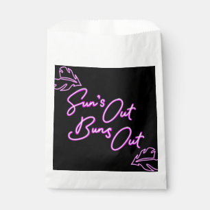 Suns Out Buns Out Summer BBQ Hamburger Favour Bags
