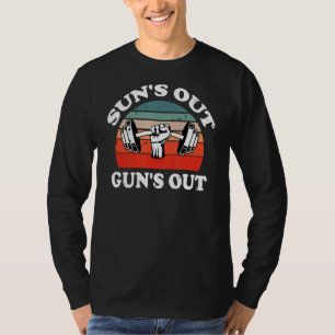 Sun's Out Guns Out Graphic Men Women Bodybuilding T-Shirt