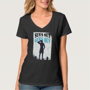Sun's Out Guns Out Graphic Men Women Bodybuilding T-Shirt