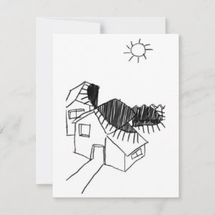 Sun's Shadow - A study - 4 RSVP Card