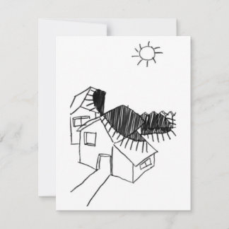 Sun's Shadow - A study - 4 RSVP Card