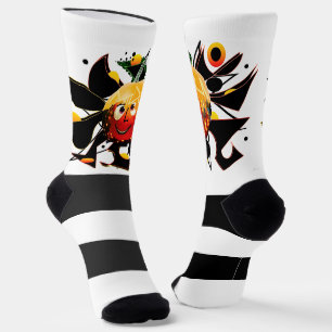 SUNS! SUNSHINE! :) SPOOKY HALOWEEN PUMPKIN SUN SOCKS