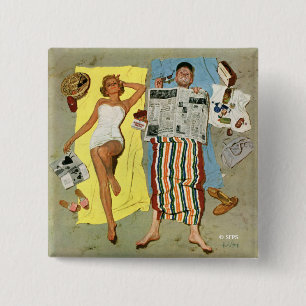 Sunscreen? 15 Cm Square Badge