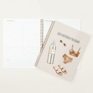Sunscreen Bathing Suit Sandals Planner