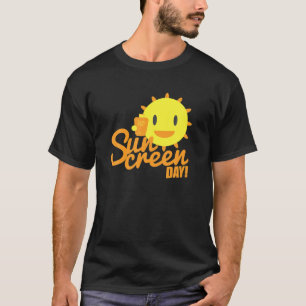 Sunscreen Day Smiling Sun T Shirt