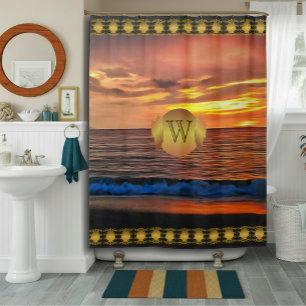 Sunset 1577 shower curtain