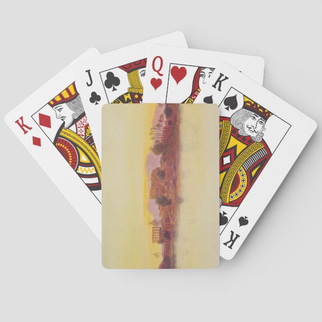 Sunset, 1861 (panel) playing cards (Back)