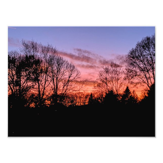 Sunset 1 photo print (Front)