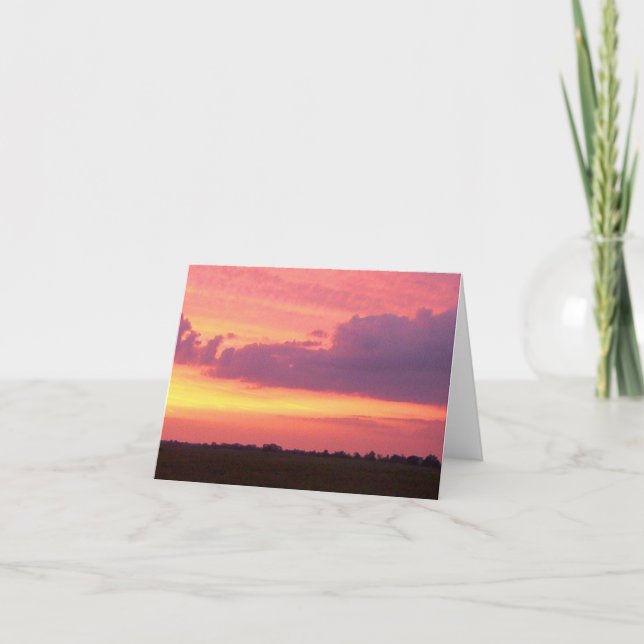 Sunset 2004 Photo By Mark Edward Westerfield. Card (Front)