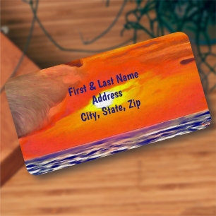 Sunset 2443 Address Label