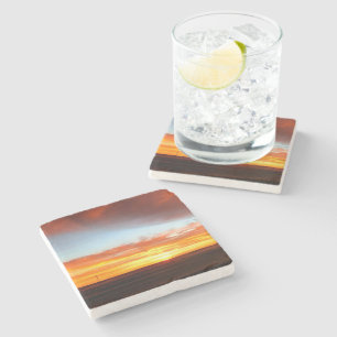 Sunset 3 stone coaster