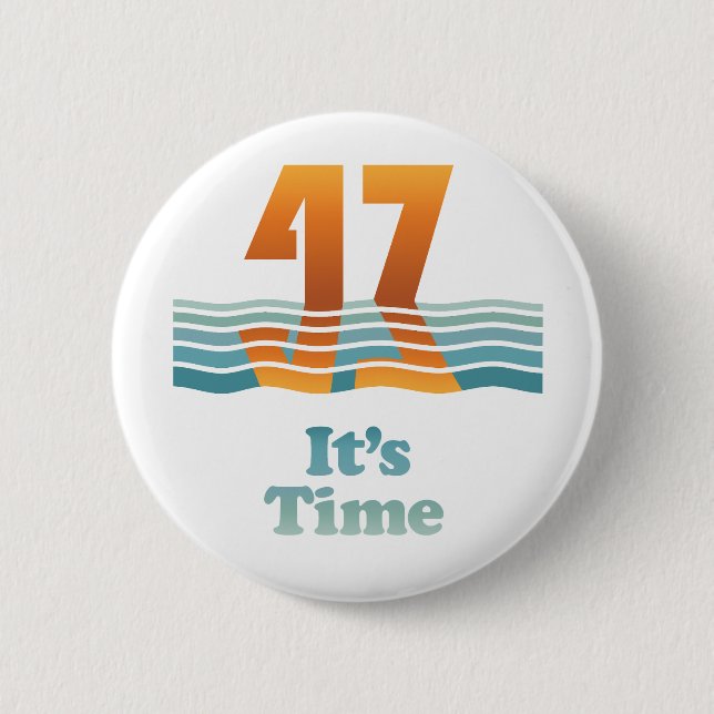 Sunset 47 2.5-inch Button (Front)