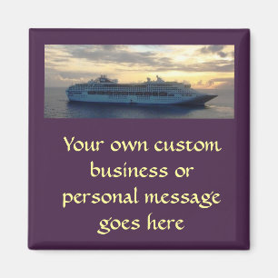 Sunset Abaft Cutom Magnet