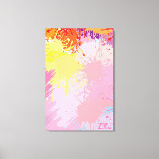 Sunset Abstract Art by ZMJ Canvas Print