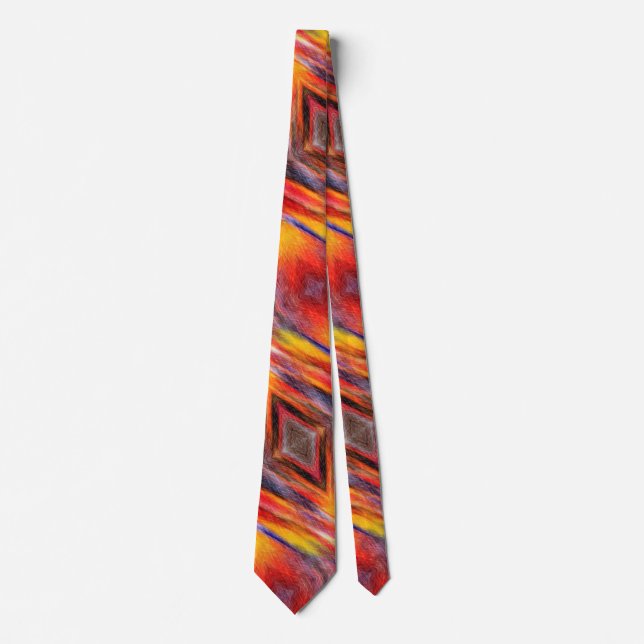 Sunset Abstract Colors 3 Tie (Front)