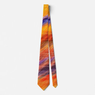 Sunset Abstract Colors Neck Tie